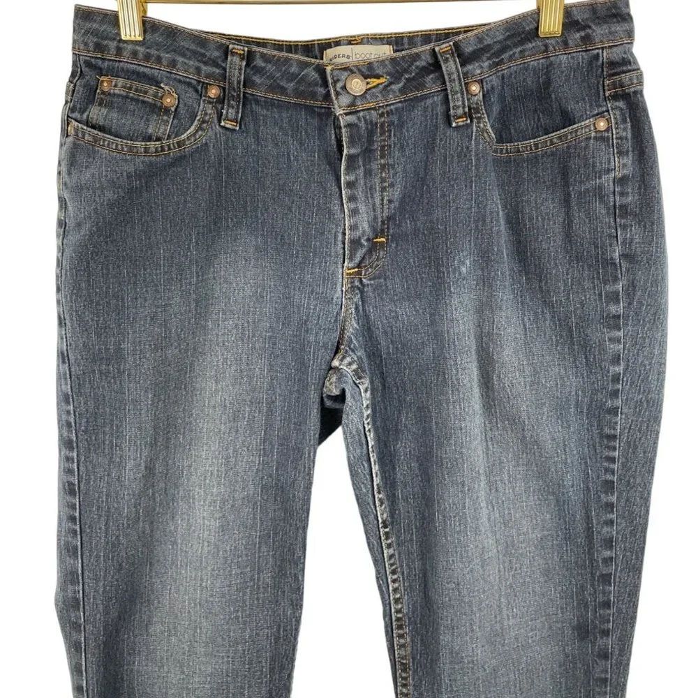 Riders Bootcut Womens Size 12 M Dark Blue Denim Jeans - Picture 2 of 9
